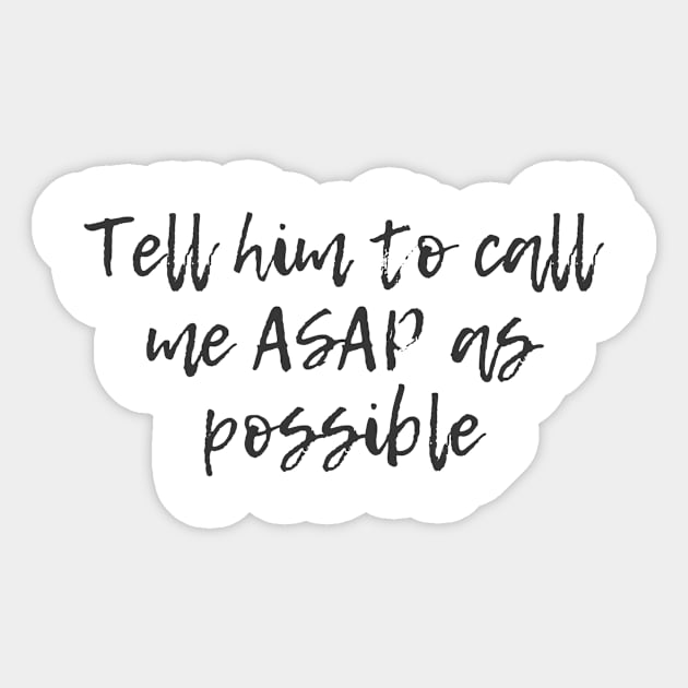 ASAP As Possible Sticker by ryanmcintire1232